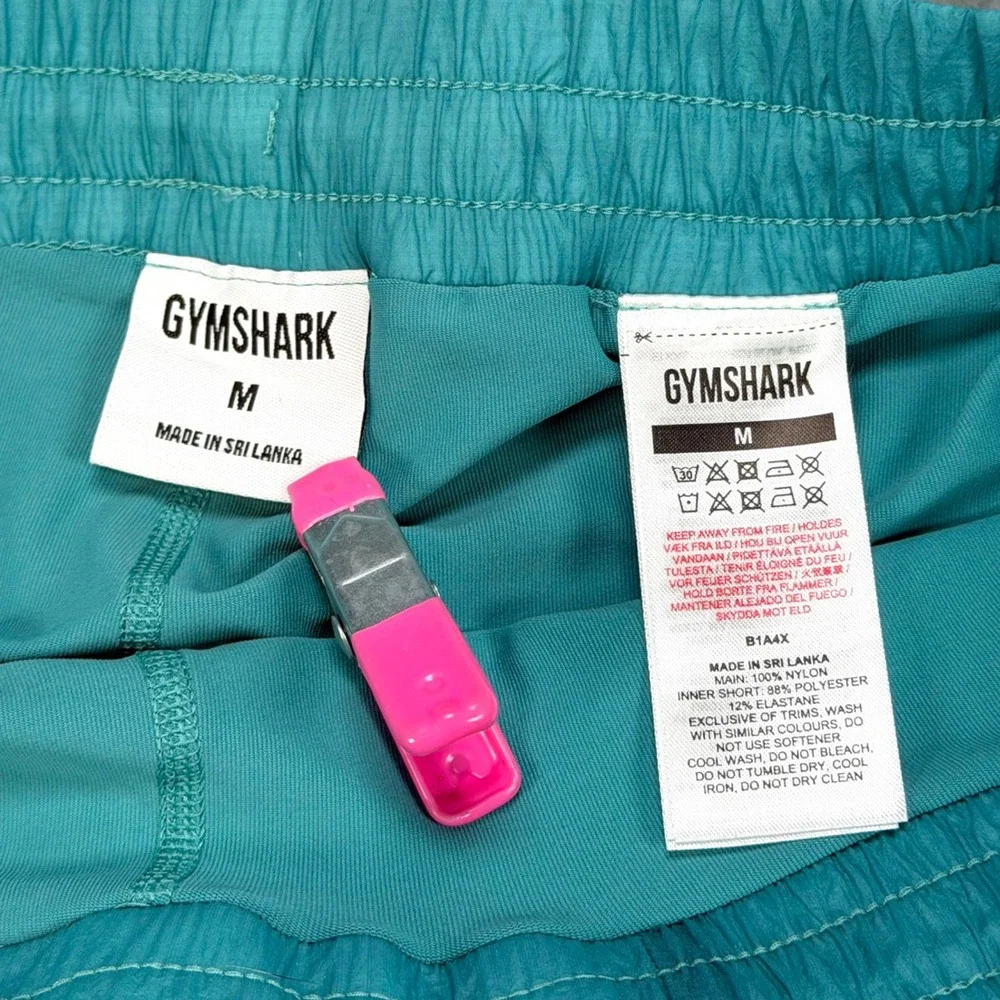 Gymshark Pulse 2 in 1 Shorts Men's M Court Blue Lined Running B1A4X 3